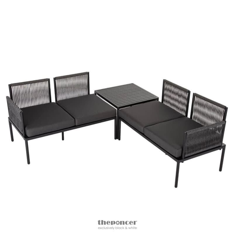 EDEN 4-SEATER OUTDOOR LOUNGE SET WITH COFFEE TABLE