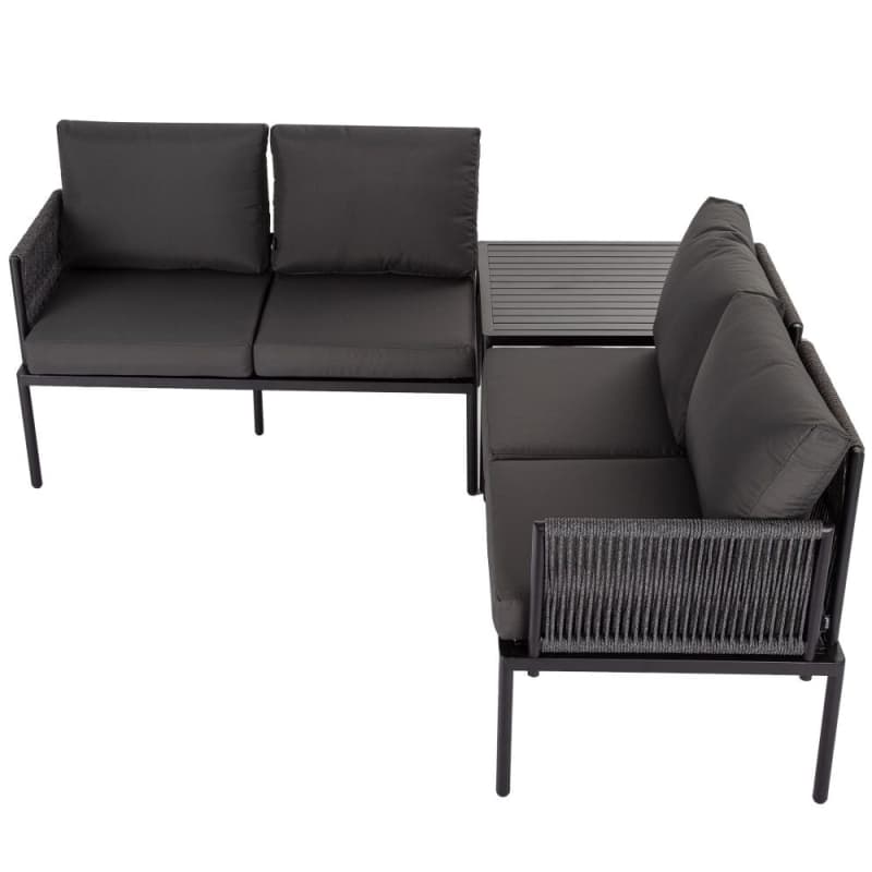 EDEN 4-SEATER OUTDOOR LOUNGE SET WITH COFFEE TABLE