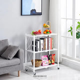 EKKIO FOLDABLE STORAGE SHELF 3 TIER (WHITE)