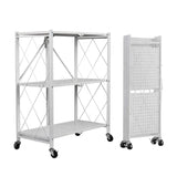 EKKIO FOLDABLE STORAGE SHELF 3 TIER (WHITE)