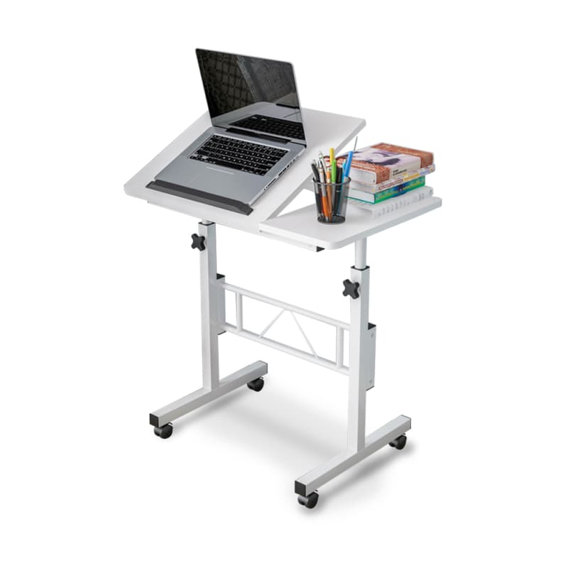 EKKIO MOBILE DESK HALF TILT WHITE EK-MD-100-VAC