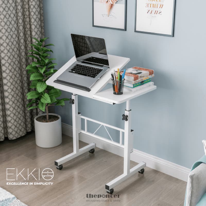 EKKIO MOBILE DESK HALF TILT WHITE EK-MD-100-VAC