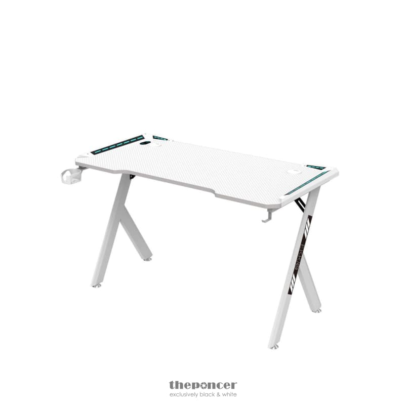 EKKIO RGB GAMING DESK Y SHAPE WHITE 140CM EK-GD-104-AL