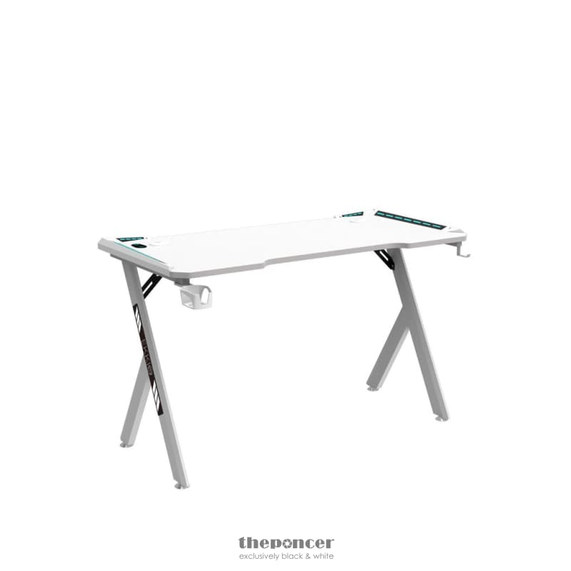 EKKIO RGB GAMING DESK Y SHAPE WHITE 140CM EK-GD-104-AL