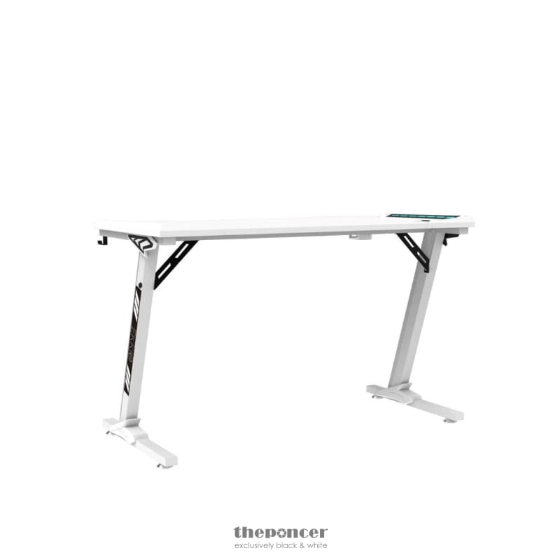 EKKIO RGB GAMING DESK Z SHAPE WHITE 140CM EK-GD-109-AL