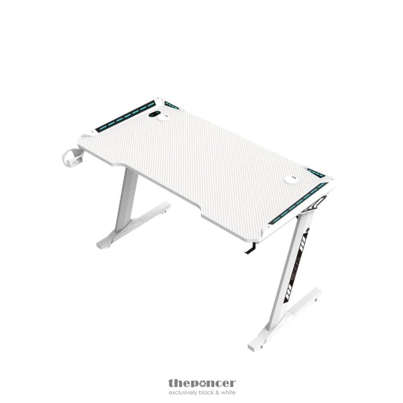 EKKIO RGB GAMING DESK Z SHAPE WHITE 140CM EK-GD-109-AL