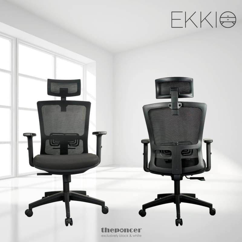 EKKIO ZORAE - OFFICE CHAIR (BLACK) EK-OC-100-SQ