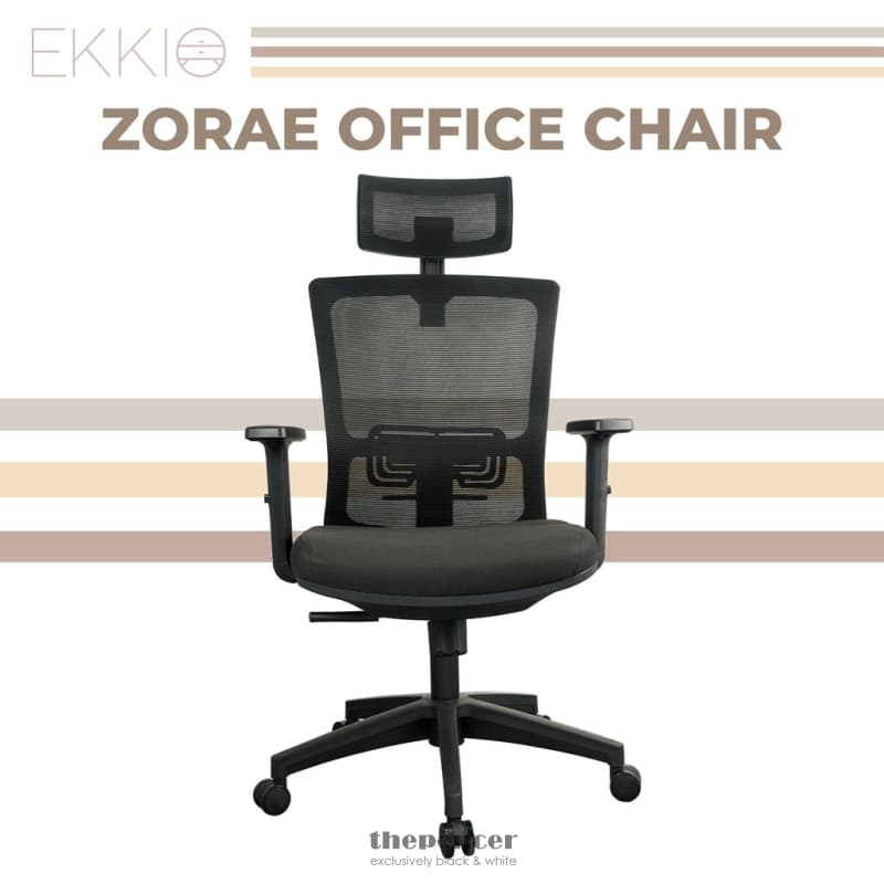 EKKIO ZORAE - OFFICE CHAIR (BLACK) EK-OC-100-SQ