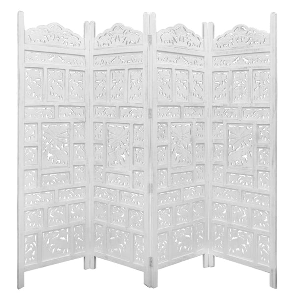 ELEPHANT 4 PANEL ROOM DIVIDER SCREEN PRIVACY SHOJI TIMBER