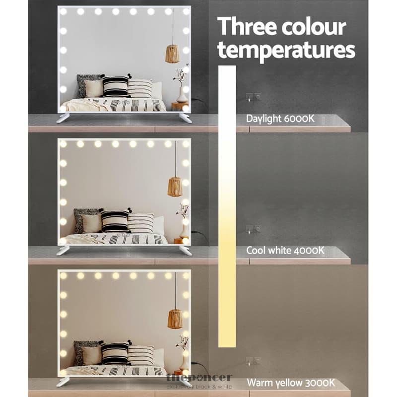 EMBELLIR MAKEUP MIRROR HOLLYWOOD 80X65CM 18 LED WITH LIGHT