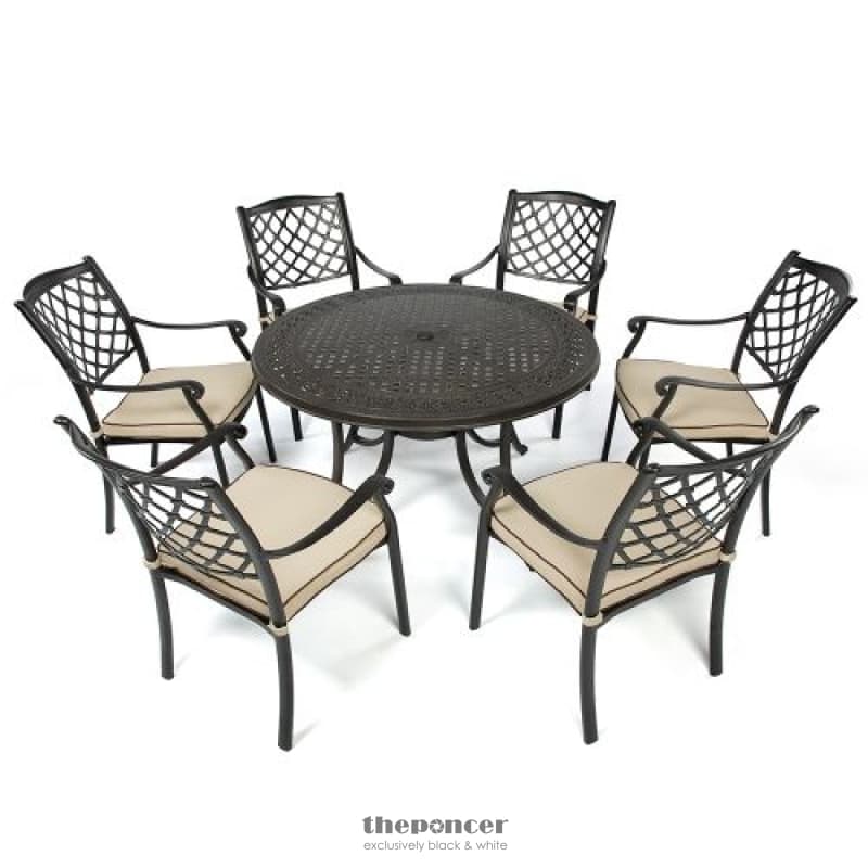 FIJI METAL OUTDOOR DINING TABLE