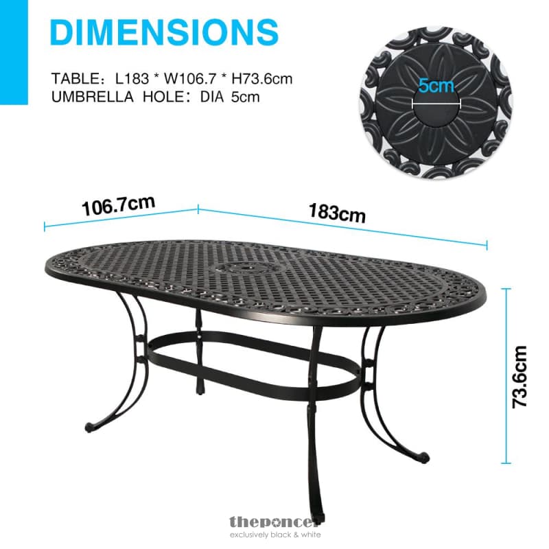 FIJI OVAL DINING TABLE