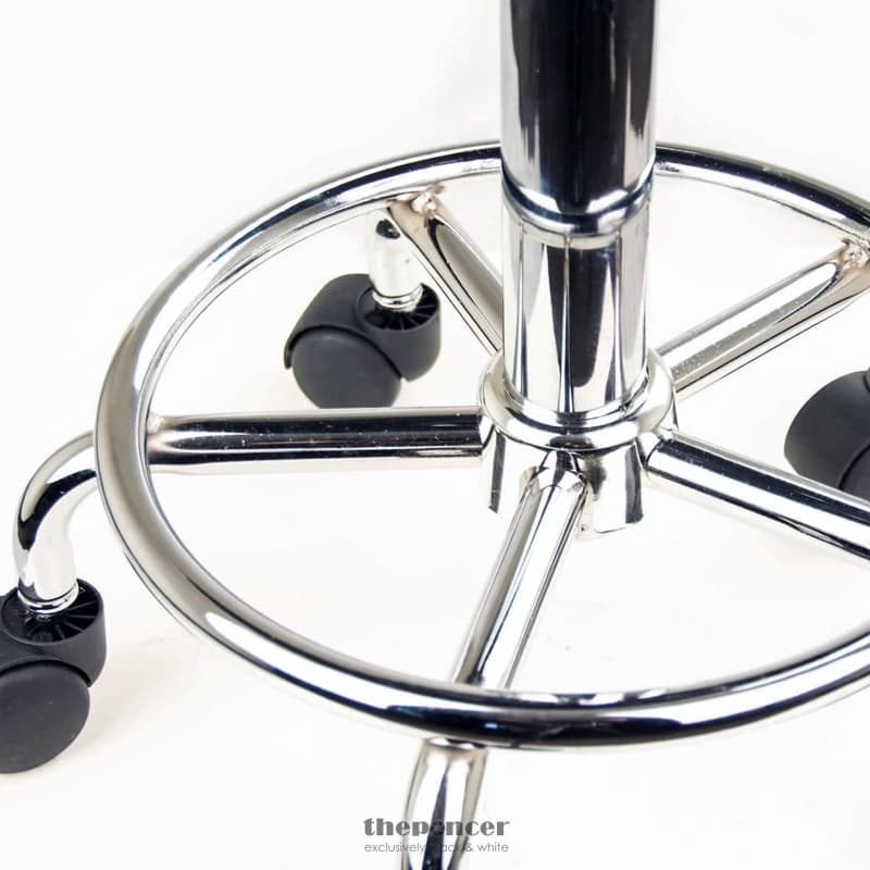 FOREVER BEAUTY BLACK SALON BARBER STOOL SWIVEL SADDLE TYPE