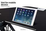 FORTIA CORNER DESK RISER 110CM WIDE ADJUSTABLE SIT TO STAND
