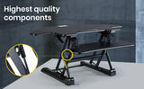 FORTIA CORNER DESK RISER 110CM WIDE ADJUSTABLE SIT TO STAND
