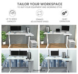 FORTIA L SHAPED SIT TO STAND UP CORNER STANDING DESK 72
