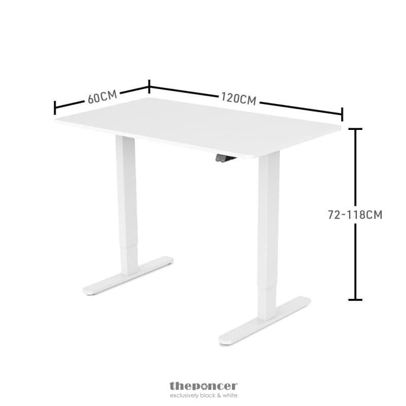 FORTIA SIT TO STAND UP STANDING DESK 120X60CM 72 - 118CM