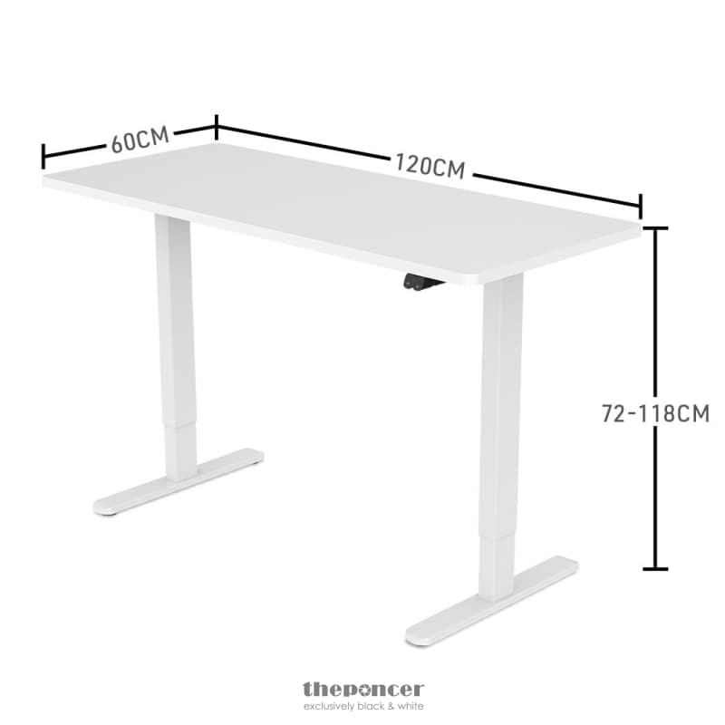 FORTIA SIT TO STAND UP STANDING DESK 120X60CM 72 - 118CM