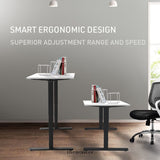 FORTIA SIT TO STAND UP STANDING DESK 140X60CM 72 - 118CM