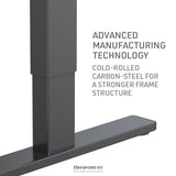 FORTIA SIT TO STAND UP STANDING DESK 140X60CM 72 - 118CM