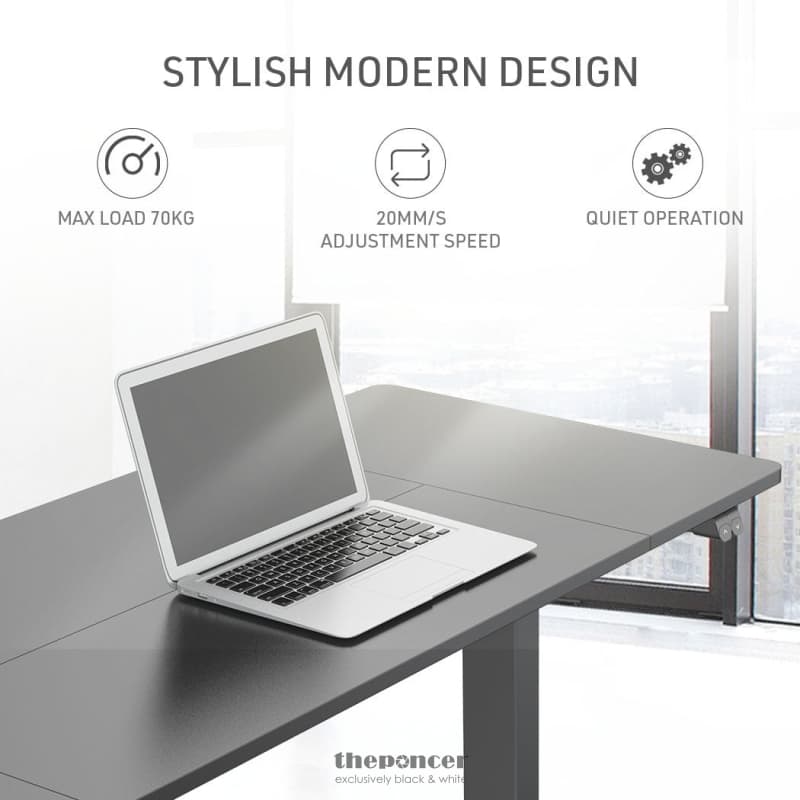 FORTIA SIT TO STAND UP STANDING DESK 140X60CM 72 - 118CM