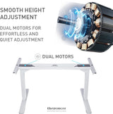 FORTIA SIT TO STAND UP STANDING DESK 150X70CM 62 - 128CM