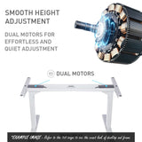 FORTIA SIT TO STAND UP STANDING DESK 160X75CM 62 - 128CM