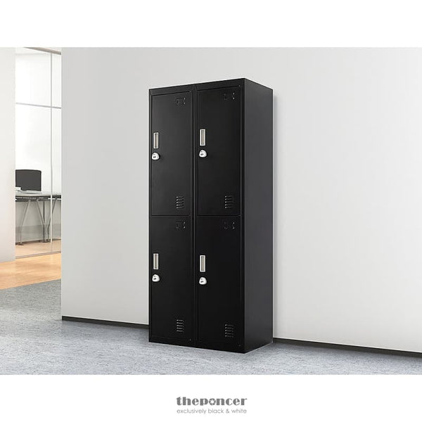 FOUR-DOOR OFFICE GYM SHED STORAGE LOCKER