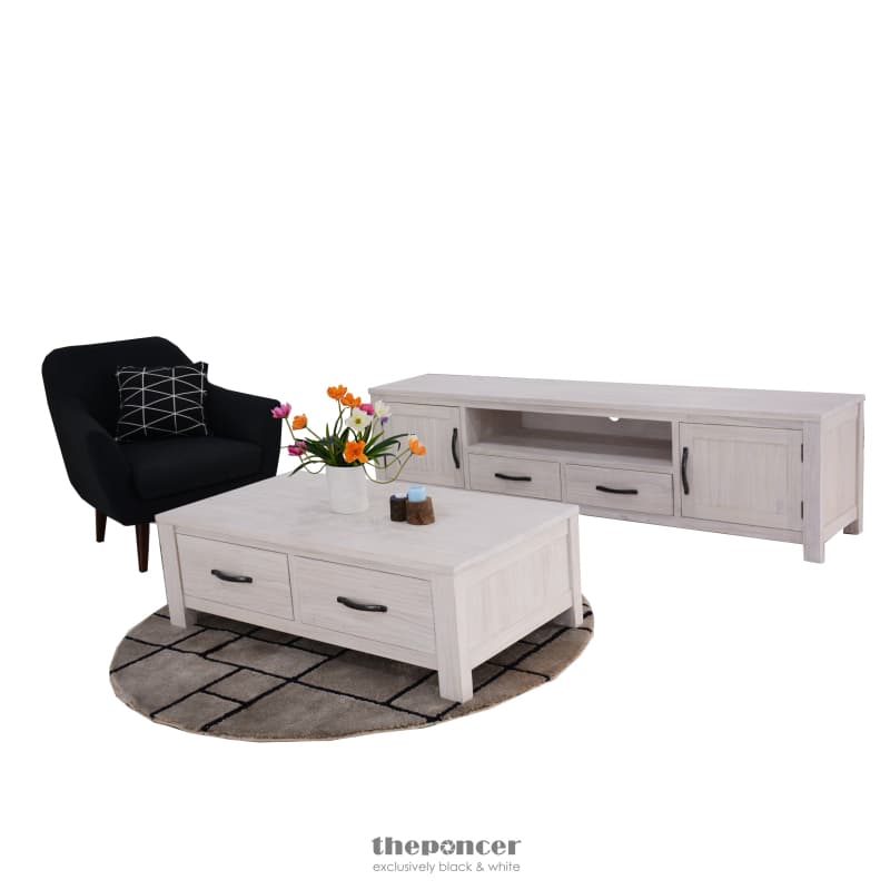 FOXGLOVE ETU ENTERTAINMENT TV UNIT 216CM 2 DRAWER 2 DOOR MT