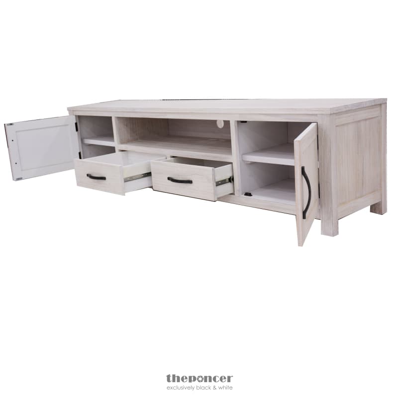 FOXGLOVE ETU ENTERTAINMENT TV UNIT 216CM 2 DRAWER 2 DOOR MT