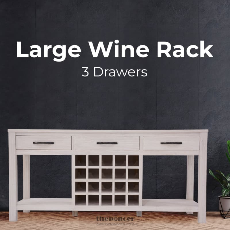 FOXGLOVE SIDEBOARD BUFFET WINE CABINET BAR BOTTLE WOODEN