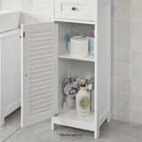 FREESTANDING TALL BATHROOM CABINET 170X32X30 CM