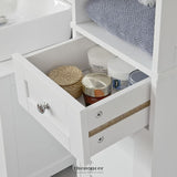 FREESTANDING TALL BATHROOM CABINET 170X32X30 CM