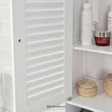 FREESTANDING TALL BATHROOM CABINET 170X32X30 CM