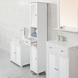 FREESTANDING TALL BATHROOM CABINET 170X32X30 CM