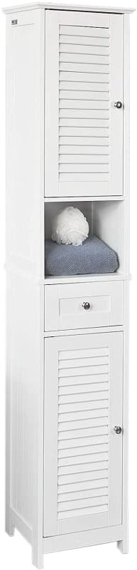 FREESTANDING TALL BATHROOM CABINET 170X32X30 CM