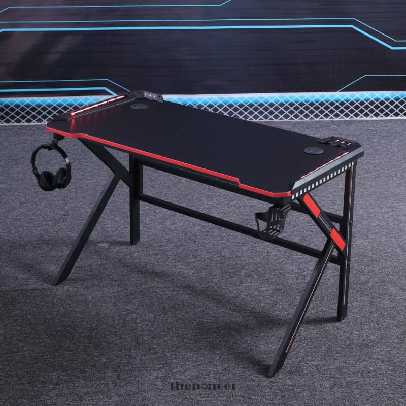 GAMING DESK DESKTOP PC COMPUTER DESKS RACING TABLE OFFICE