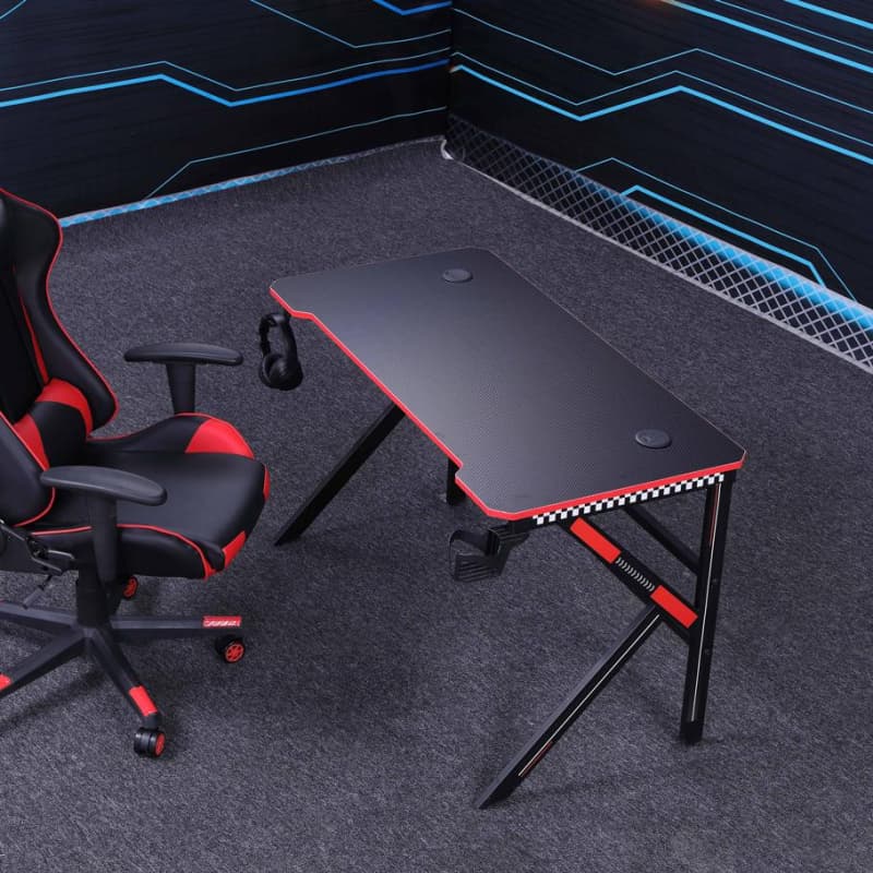 GAMING DESK DESKTOP PC COMPUTER DESKS RACING TABLE OFFICE