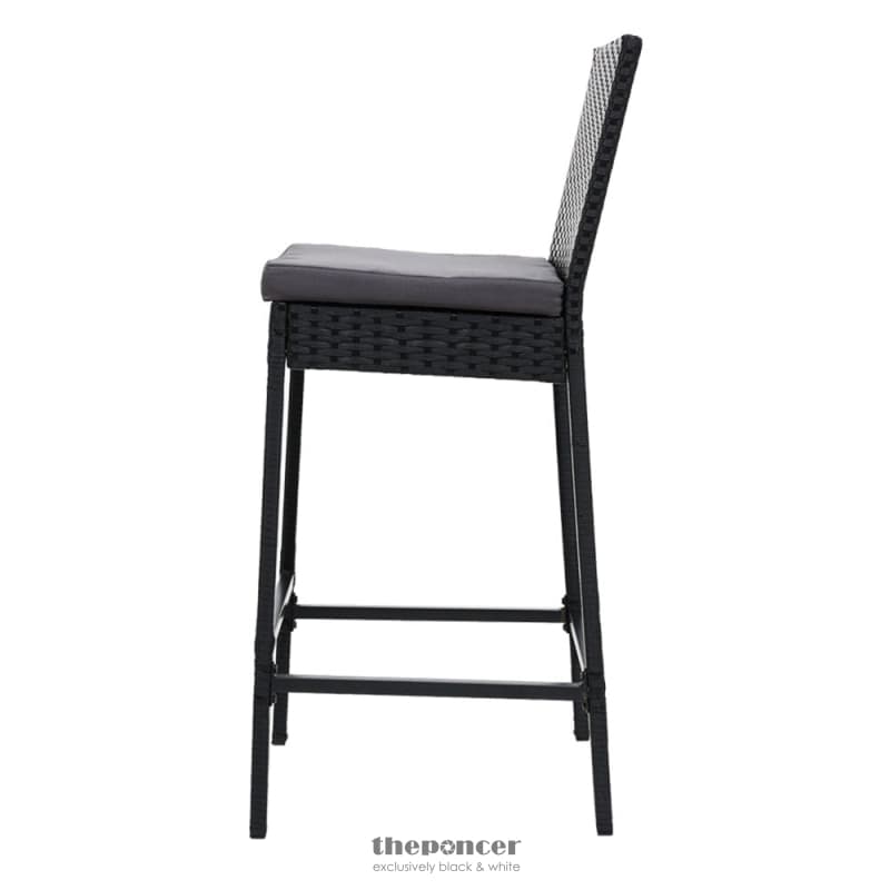 GARDEON 2-PIECE OUTDOOR BAR STOOLS DINING CHAIR BAR STOOLS