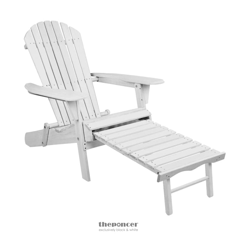 GARDEON 2PC ADIRONDACK OUTDOOR CHAIRS WOOD FOLDABLE SUN