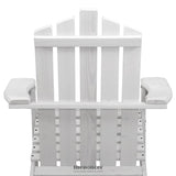 GARDEON 3PC ADIRONDACK OUTDOOR TABLE AND CHAIRS WOODEN