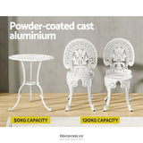 GARDEON 3PC PATIO FURNITURE OUTDOOR BISTRO SET DINING