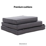 GARDEON 3PC RECLINER CHAIRS TABLE SUN LOUNGE WICKER OUTDOOR