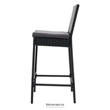 GARDEON 4-PIECE OUTDOOR BAR STOOLS DINING CHAIR BAR STOOLS