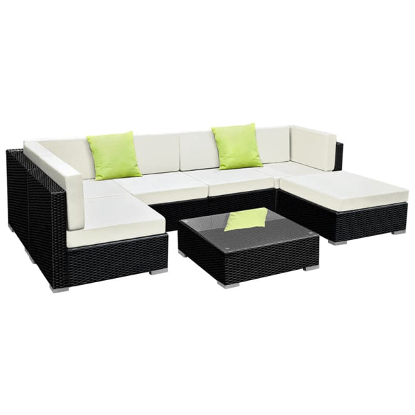 GARDEON 7-PIECE OUTDOOR SOFA SET WICKER COUCH LOUNGE