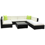 GARDEON 8-PIECE OUTDOOR SOFA SET WICKER COUCH LOUNGE