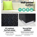 GARDEON 9-PIECE OUTDOOR SOFA SET WICKER COUCH LOUNGE