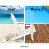 GARDEON ADIRONDACK OUTDOOR CHAIRS WOODEN BEACH CHAIR PATIO