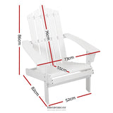 GARDEON ADIRONDACK OUTDOOR CHAIRS WOODEN BEACH CHAIR PATIO