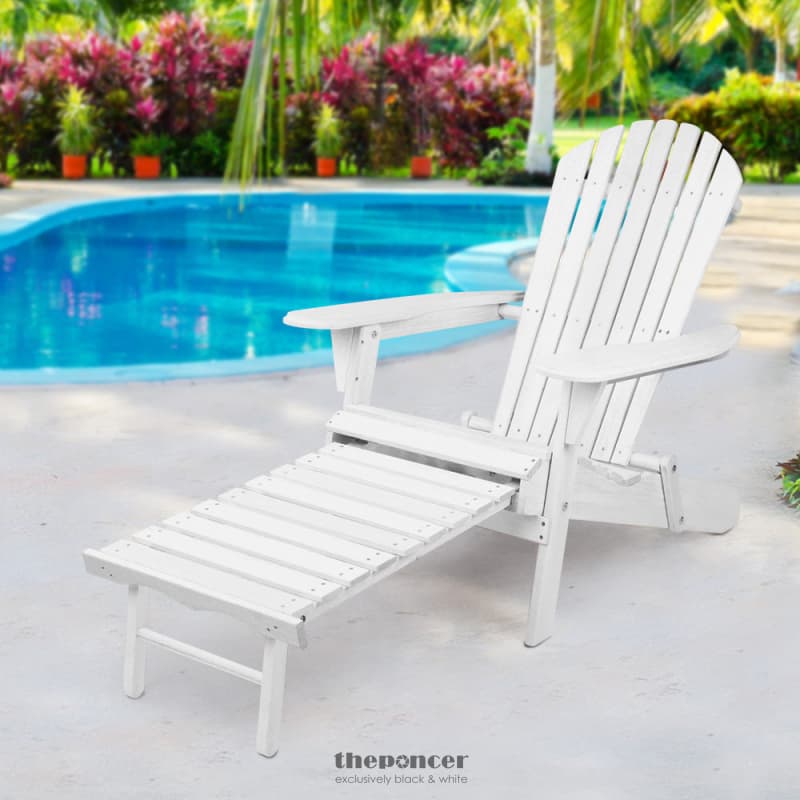 GARDEON ADIRONDACK OUTDOOR CHAIRS WOODEN FOLDABLE SUN